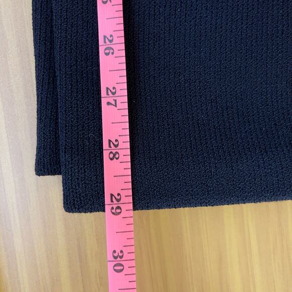 St. John Collection Santana Knit Wide Leg Hight Waist Black Wool Pants Size 4 - Picture 12 of 14